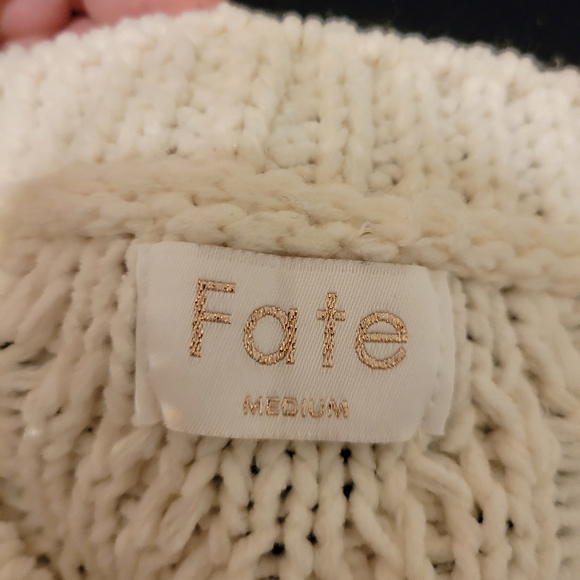 Fate Rhinestoned Collared Sweater - Picture 4 of 8